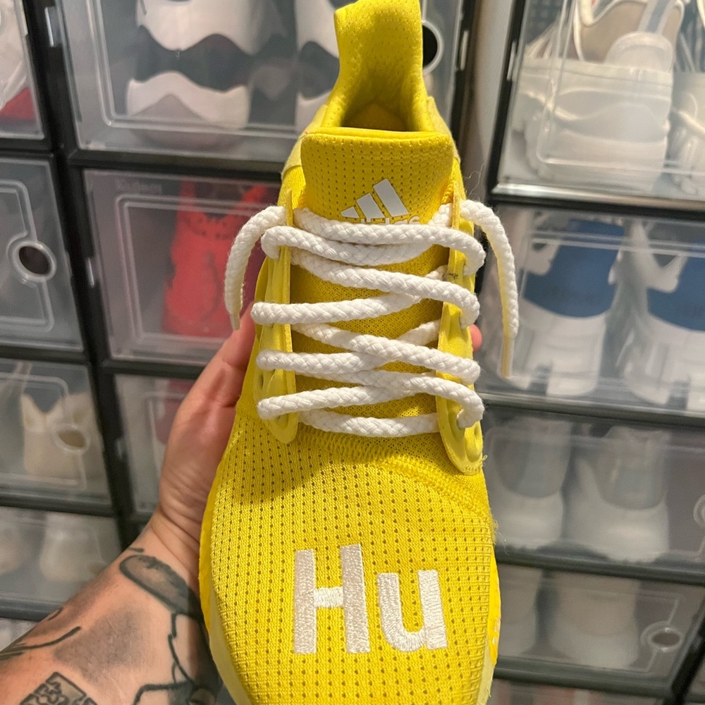 Adidas BOOST HUMAN MADE YELLOW SIZE 8.5.